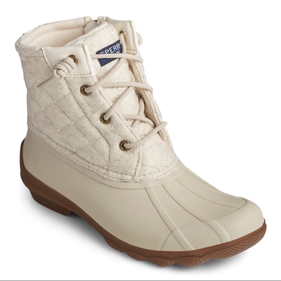 Sperry Shoes - Sperry Women’s Syren Gulf Ivory Wool Quilted Duck Boots Women’s Size 7